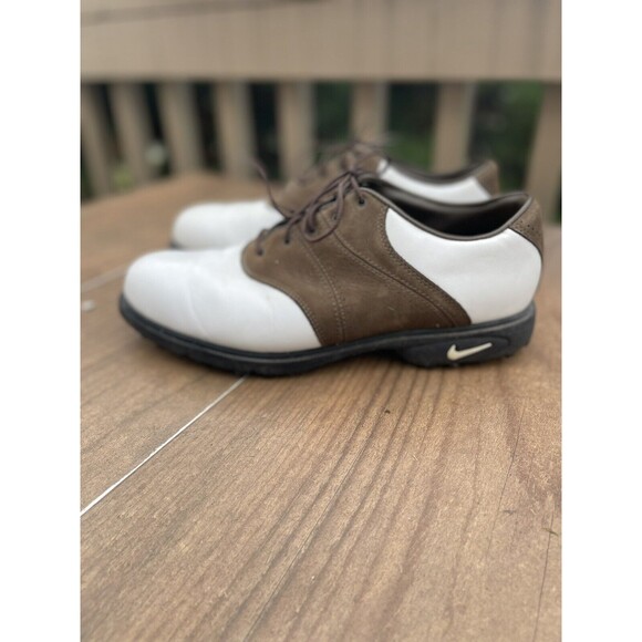 Nike Other - Nike Air Mens Golf Shoes White Brown 980911 Lace Up Low top 8.5 M